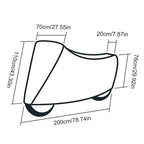 Rugged Waterproof Bicycle Cover | Heavy Duty Protection for Outdoor Storage and Weather Resistance