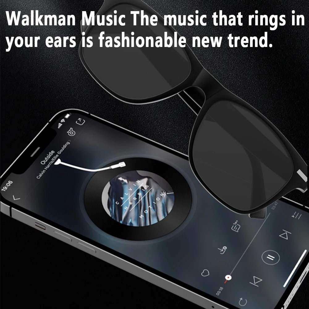 Smart Glasses with Blue Light Filter | Waterproof, Bluetooth Call & Music Functionality for Everyday Use