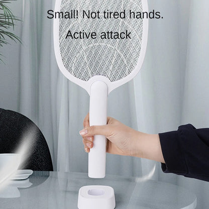 2-in-1 Electric Mosquito Swatter & Bug Zapper – 2500V USB Rechargeable Insect Killer Racket