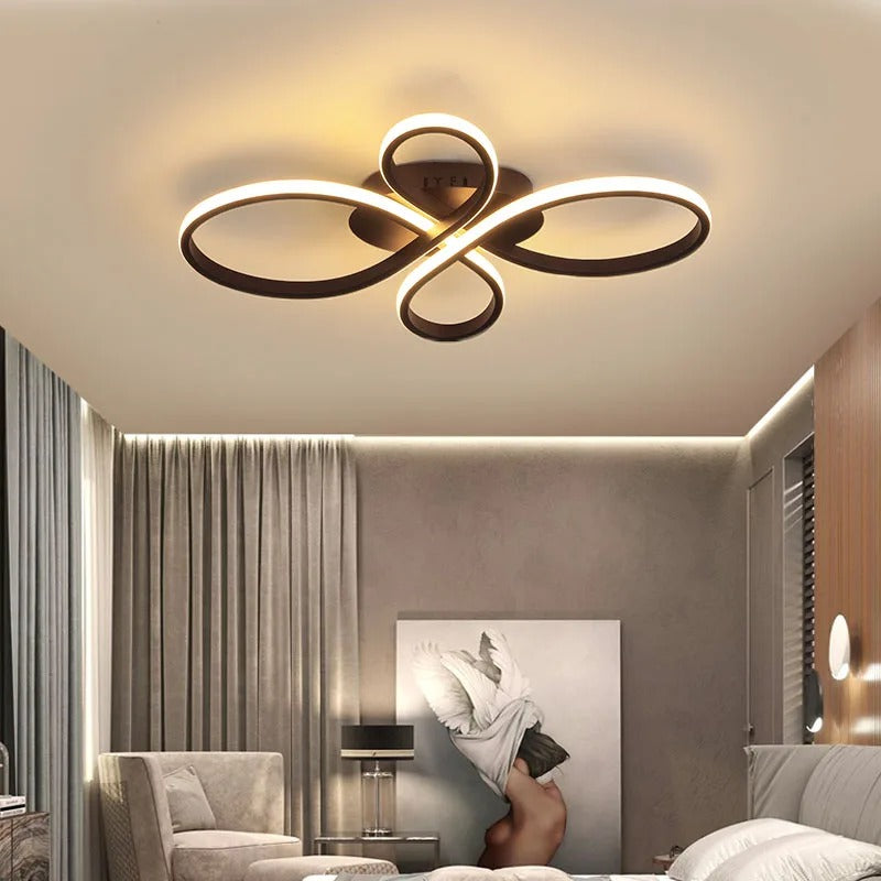 LED Ceiling Light | Modern Dimmable Multi-Ring Design for Living Room. Study & Bedroom