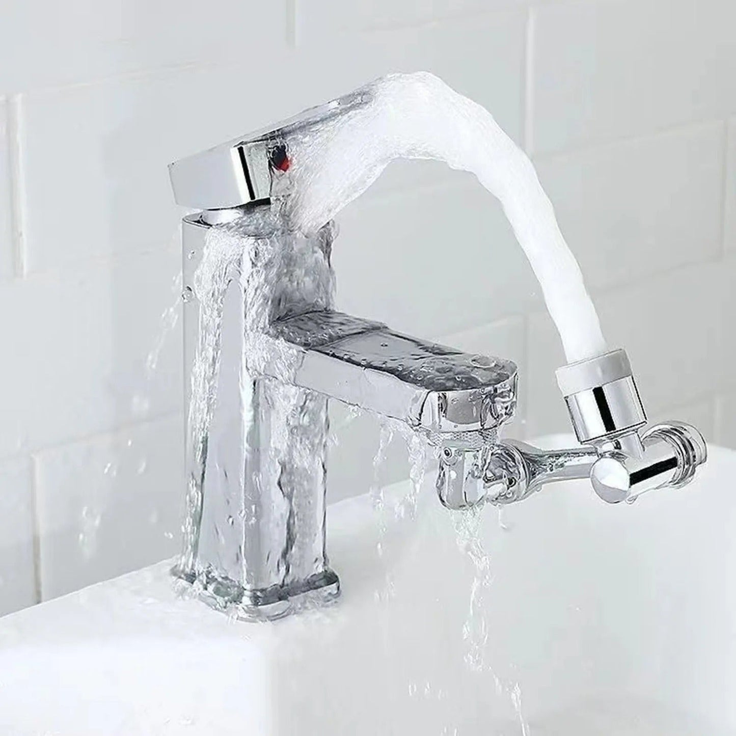 Filtered Faucet Extender | 1080° Rotation, Dual Flow Modes & Built-In Filter for Cleaner Drinking Water