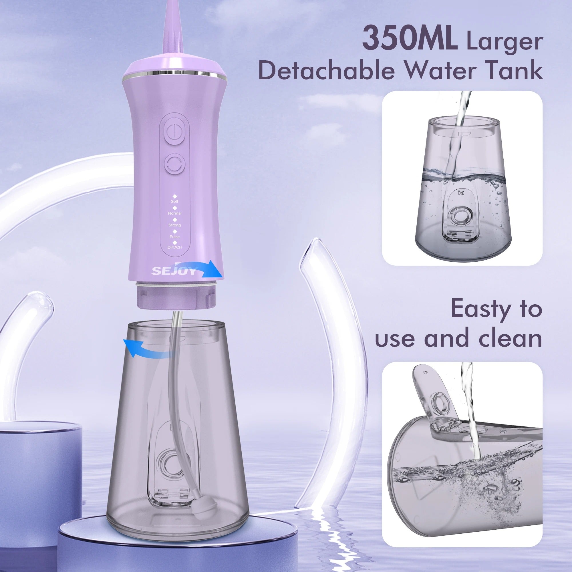 Dental Wireless 5-In-1 Water Flosser Pro | Advanced Water Flossing for Healthier Teeth