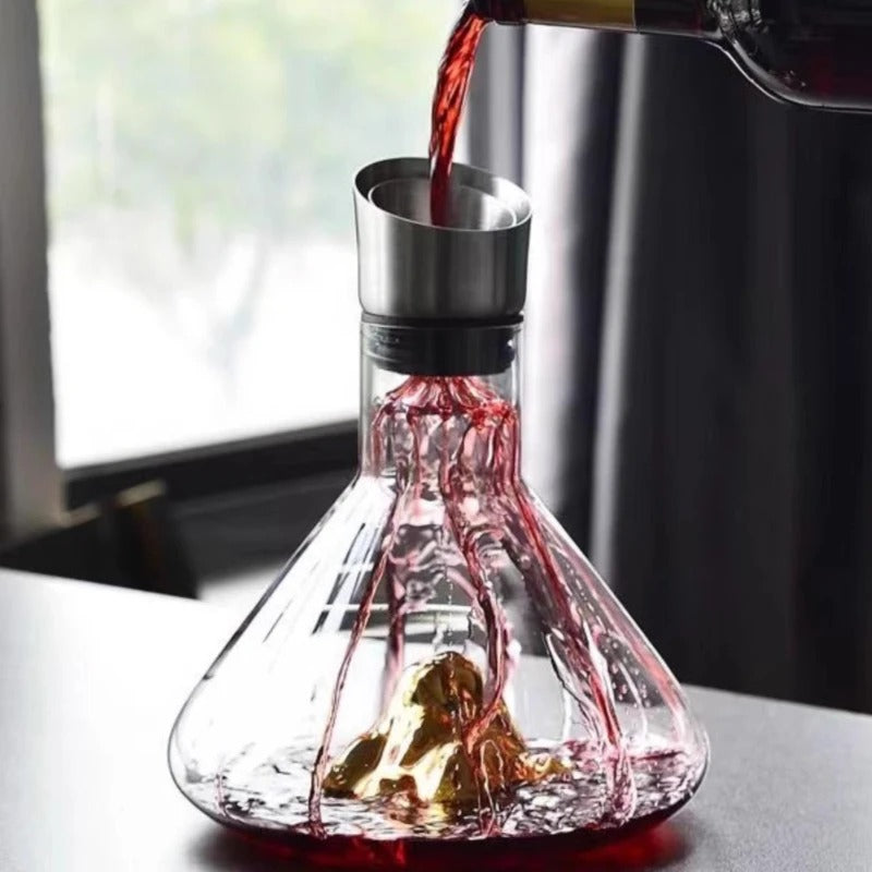 Premium Wine Decanter | Lead-Free Crystal with Quick Aeration & Filtration for Enhanced Flavor Experience