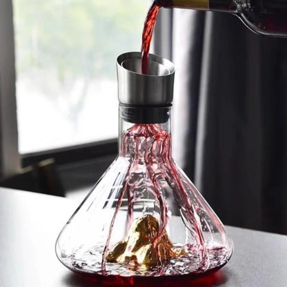 Premium Wine Decanter | Lead-Free Crystal with Quick Aeration & Filtration for Enhanced Flavor Experience
