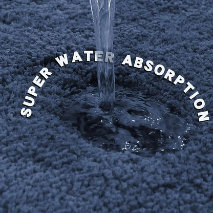 Thickened Plush Anti-Slip Bathroom Mat | Super Absorbent, Durable & Machine Washable for Shower, Sink & Toilet Use