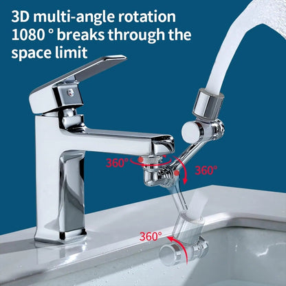 Filtered Faucet Extender | 1080° Rotation, Dual Flow Modes & Built-In Filter for Cleaner Drinking Water