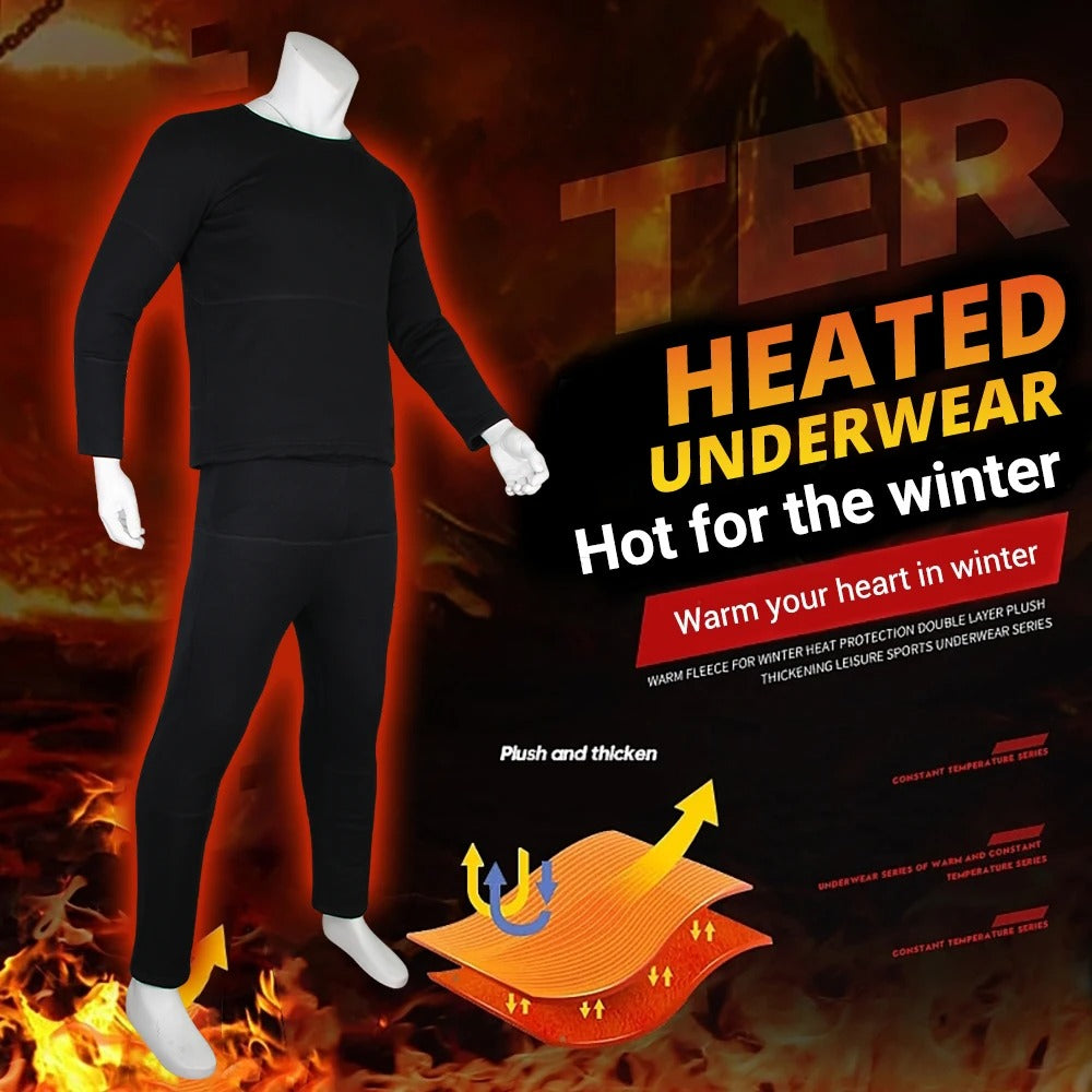 Thermal Heated Underwear – Best Rechargeable Heated Clothing UK for Men & Women, Winter Base Layer Comfort