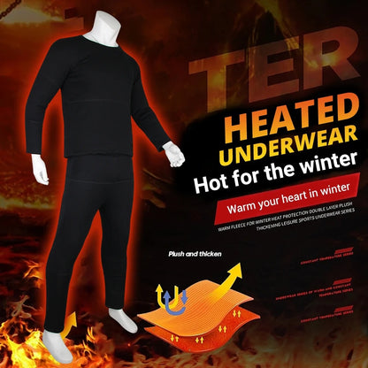Thermal Heated Underwear – Best Rechargeable Heated Clothing UK for Men & Women, Winter Base Layer Comfort