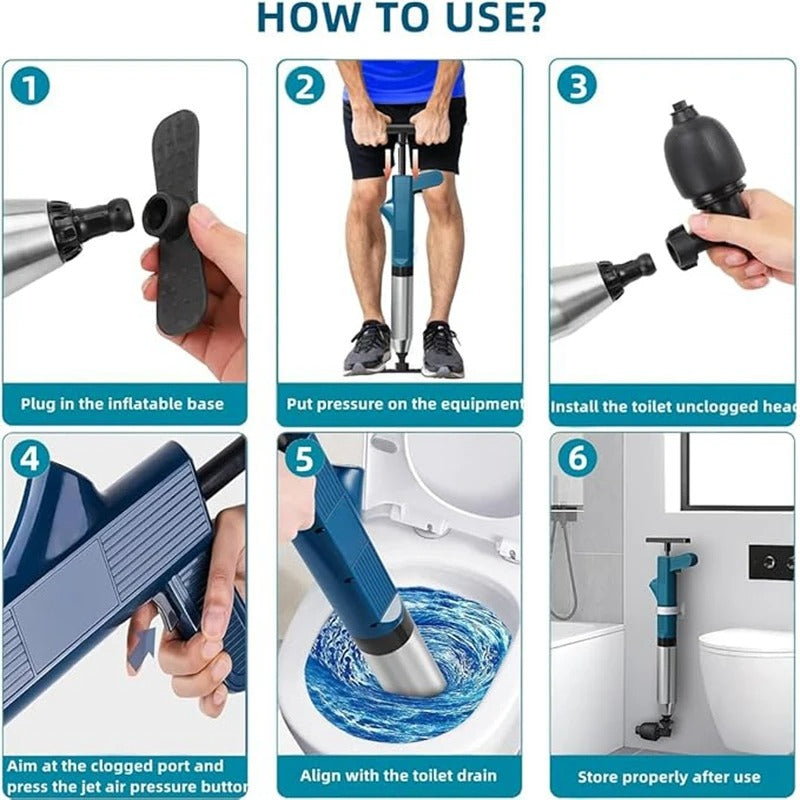 Toilet Plunger & Drain Unblocker | Eco-Friendly, User-Friendly & Effortless Solution for Home Maintenance