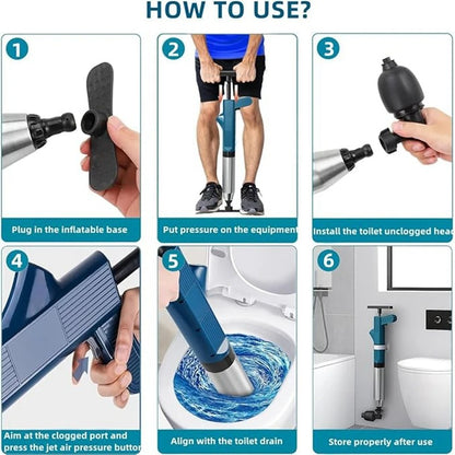 Toilet Plunger & Drain Unblocker | Eco-Friendly, User-Friendly & Effortless Solution for Home Maintenance