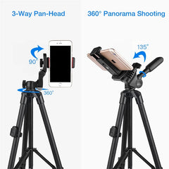 Extendable Phone Tripod with Bluetooth Remote - Versatile Selfie Stick & Stand