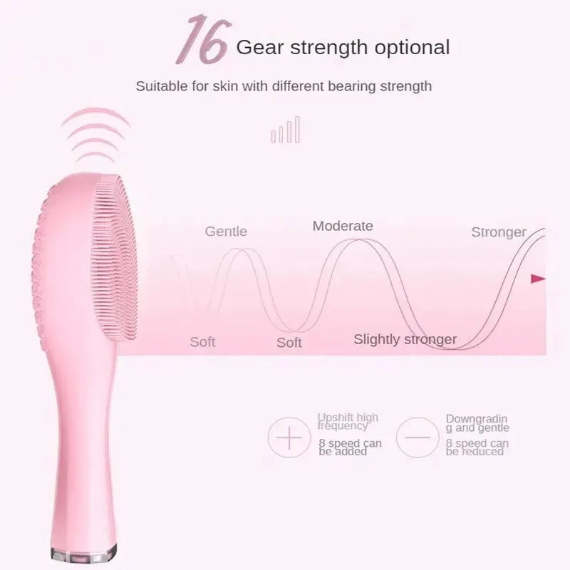 CleanLux™ Electric Facial Cleansing Brush | Waterproof Silicone, Sonic Vibration Technology for Deep Pore Cleansing and All Skin Types