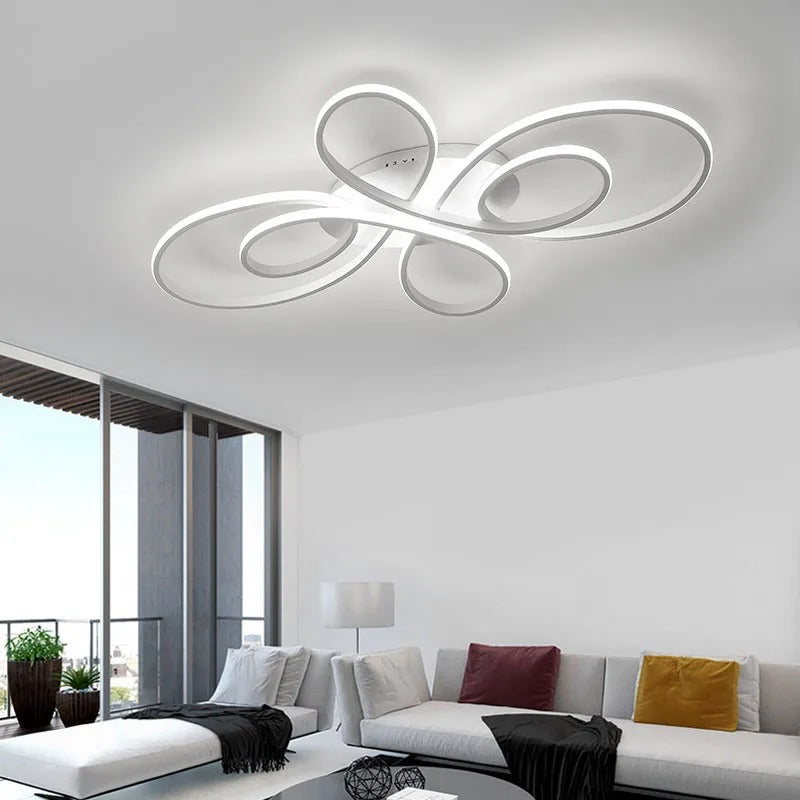 LED Ceiling Light | Modern Dimmable Multi-Ring Design for Living Room. Study & Bedroom