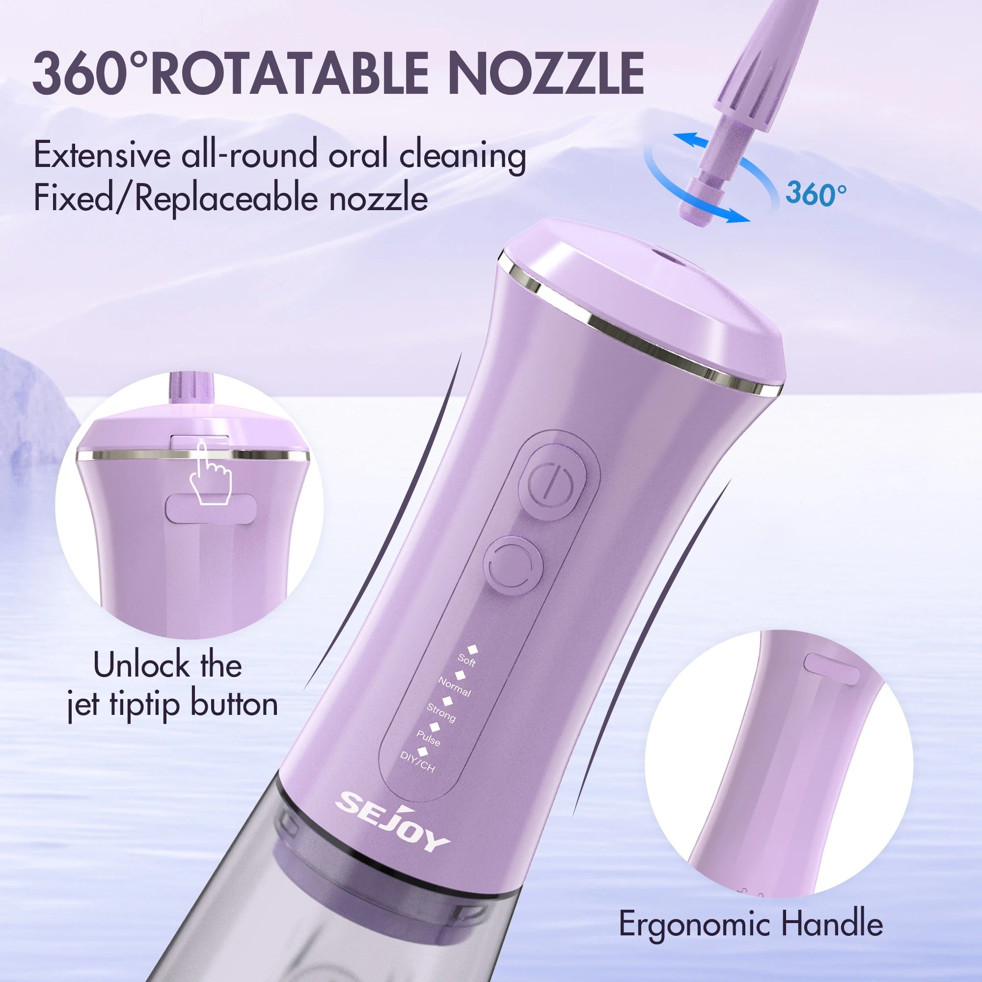 Dental Wireless 5-In-1 Water Flosser Pro | Advanced Water Flossing for Healthier Teeth