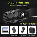 Rechargeable  LED Head Torch for Running, Biking, and Outdoor Adventures