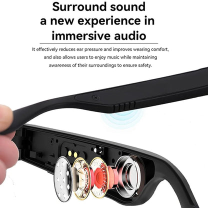 Smart Glasses with Blue Light Filter | Waterproof, Bluetooth Call & Music Functionality for Everyday Use