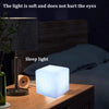 Image of LED Cube Lamp - Modern Square Lamp with Ambient Lighting