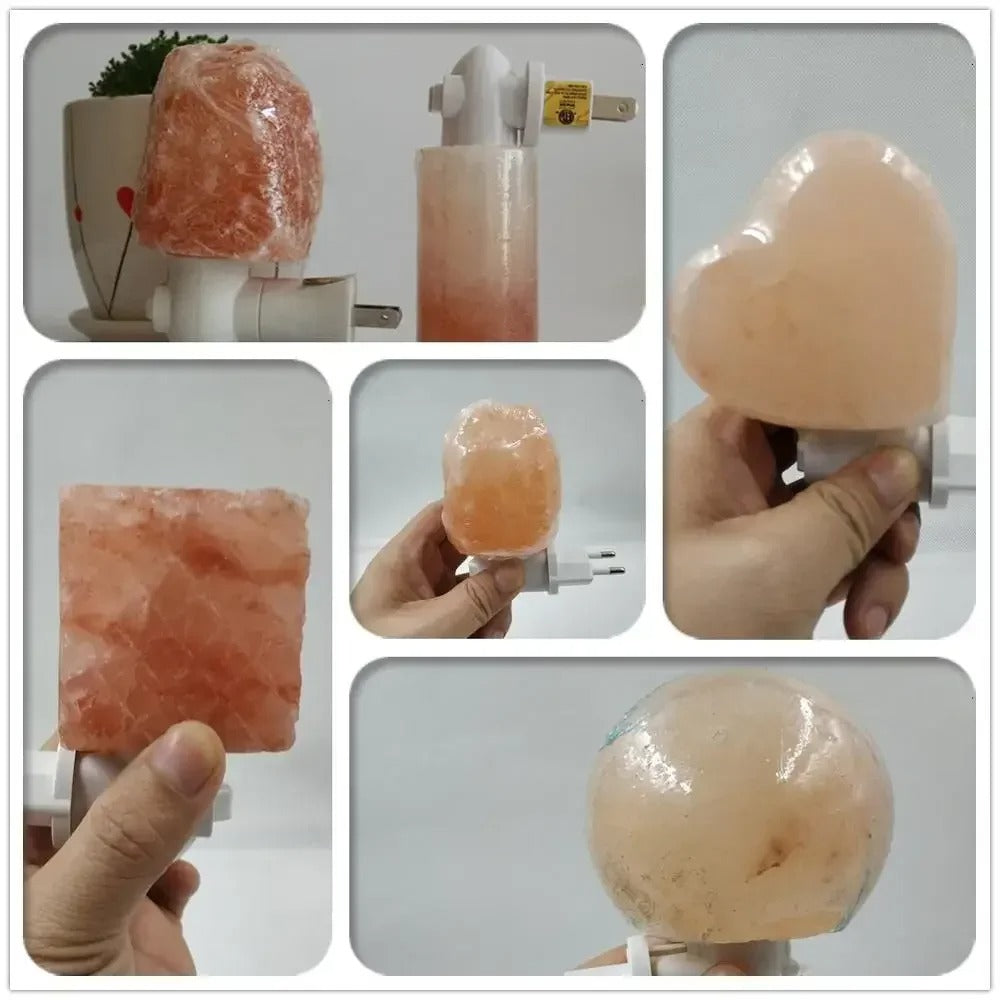 Himalayan Salt Lamp Natural Crystal Light for Home Decor & Wellness -  Release Negative Ions Bedroom