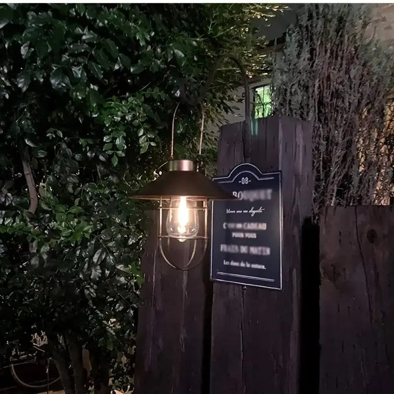 Hadleigh Hanging Solar Wall Light - Stylish Solar Lantern for Outdoor Spaces