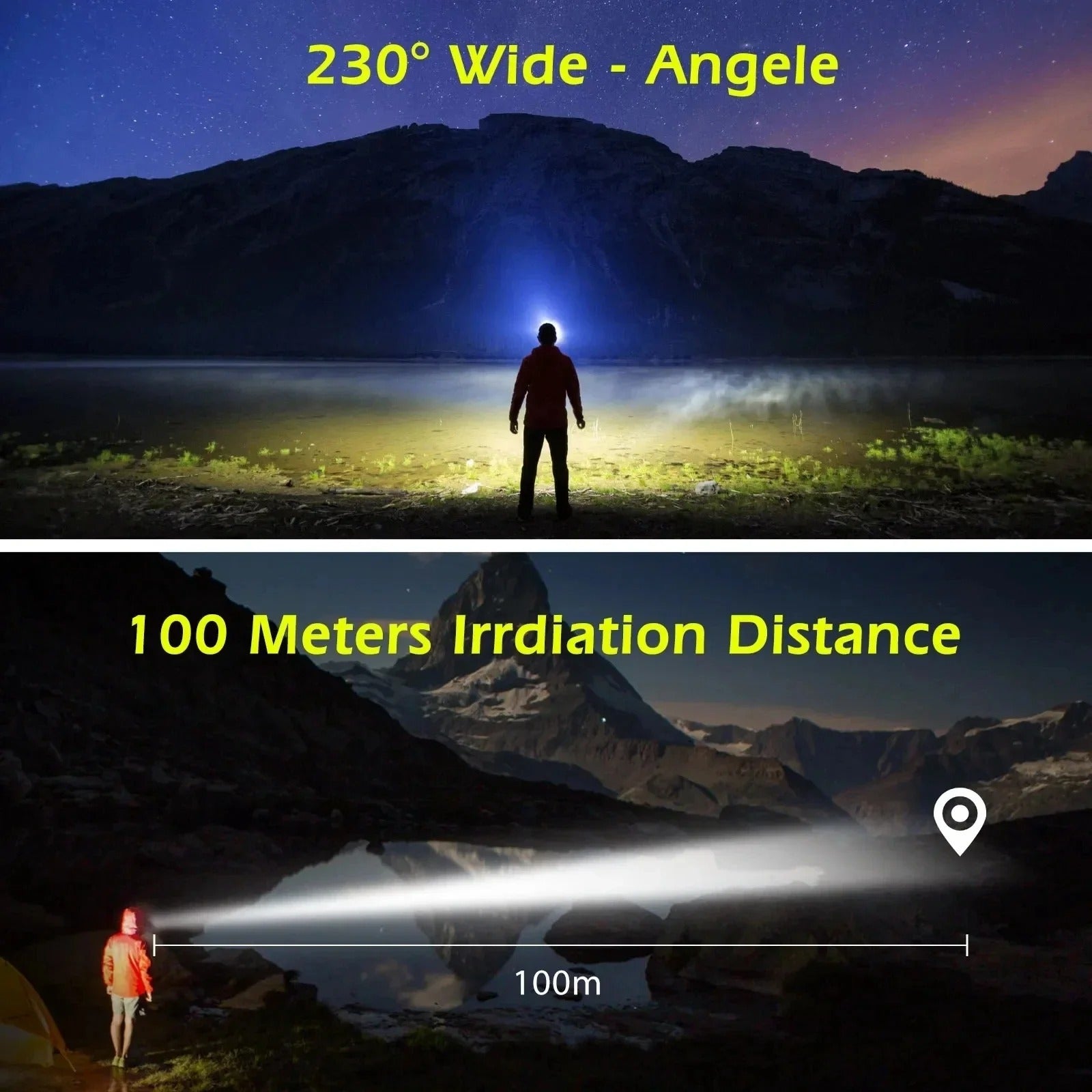 Rechargeable  LED Head Torch for Running, Biking, and Outdoor Adventures
