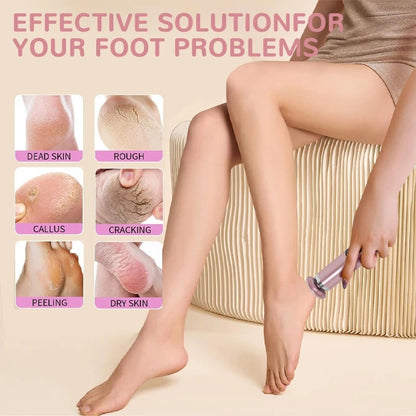 2-in-1 Electric Foot & Hand Care Tool | Callus Remover & Nail Polisher for At-Home Pedicures