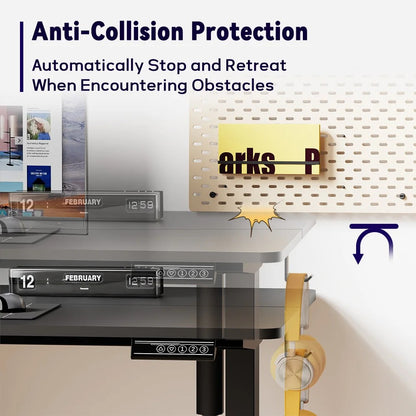 Height Adjustable Electric Standing Desk Ergonomics | 120 x 60, Durable, Ergonomic & Ideal for Home Office or Remote Work