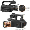 Image of UHD 4K Camcorder Videocamara - 18X Zoom, Rotating Touchscreen & Microphone plug ideal Vlogging