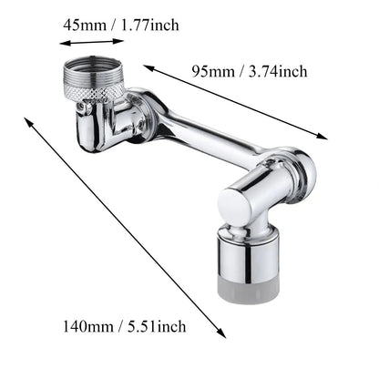 Filtered Faucet Extender | 1080° Rotation, Dual Flow Modes & Built-In Filter for Cleaner Drinking Water