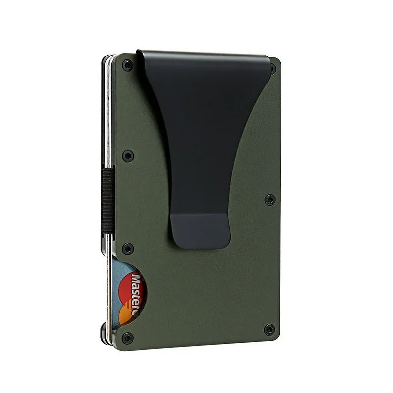 Titanium Matte Cobalt Card Holder – Slim & Stylish RFID Wallet for Men & Women