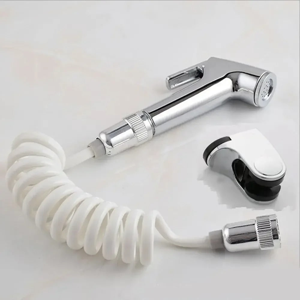 Stainless Steel Handheld Bidet Sprayer Set | Adjustable Pressure, Self-Cleaning Nozzle & Ideal for Personal Hygiene and Pet Cleaning