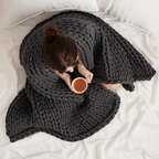 Weighted Organic Cotton Blanket | Breathable, Machine Washable & Ideal for Year-Round Comfort