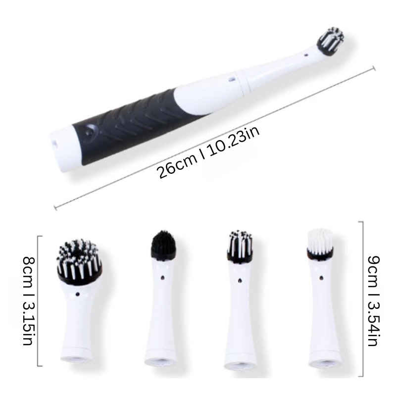 Sonic Cleaning Brush | Versatile, Dual Scrubbing Modes & Effortless Grime Removal for Homeowners
