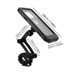 Waterproof Bike Phone Holder | 360° Rotation, Touchscreen Access & Secure for All Weather Cycling