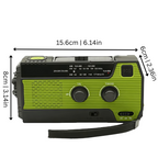 All-In-One Emergency Radio | 4000mAh Battery, Solar & Hand Crank Charging for Outdoor Adventures and Emergency Preparedness