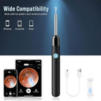 Ear Wax Removal Tool | 1080P HD Camera, LED Lights & Adjustable Scoops for Safe Ear Hygiene at Home