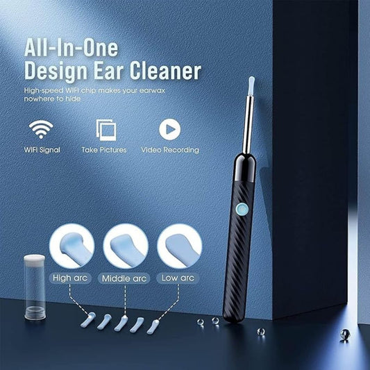 Ear Wax Removal Tool | 1080P HD Camera, LED Lights & Adjustable Scoops for Safe Ear Hygiene at Home
