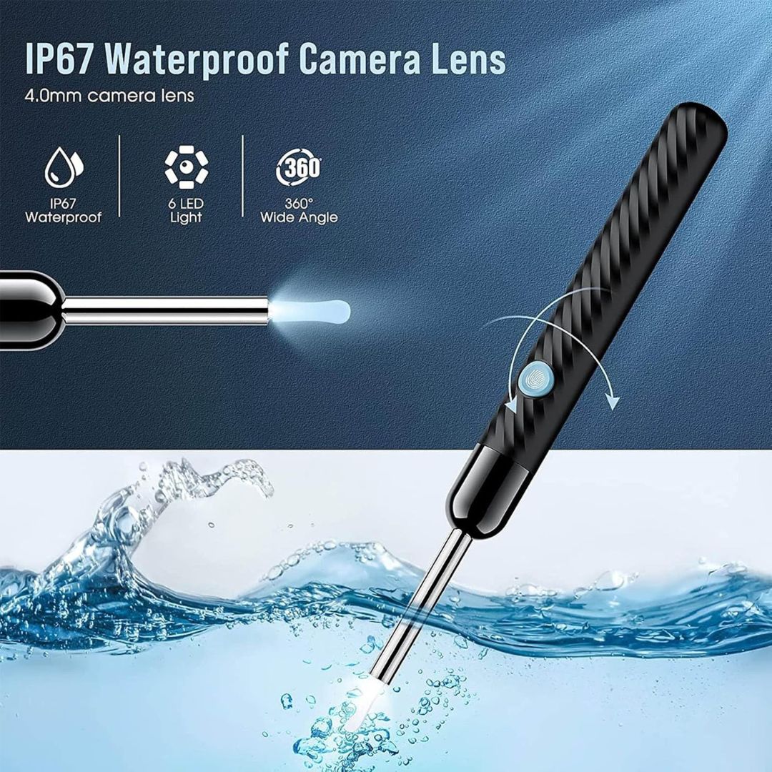 Ear Wax Removal Tool | 1080P HD Camera, LED Lights & Adjustable Scoops for Safe Ear Hygiene at Home