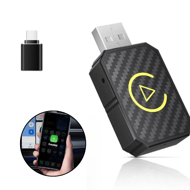 Mini Wireless CarPlay Adapter | Fast, Stable Streaming for 800+ Cars & All iPhones (iOS 10+)
