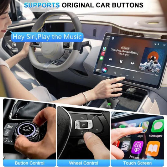 Mini Wireless CarPlay Adapter | Fast, Stable Streaming for 800+ Cars & All iPhones (iOS 10+)