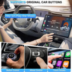 Mini Wireless CarPlay Adapter | Fast, Stable Streaming for 800+ Cars & All iPhones (iOS 10+)
