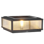 Outdoor Pier Mount Light | Waterproof LED. 3-Step Dimming & Energy-Saving for Garden and Pathway Illumination