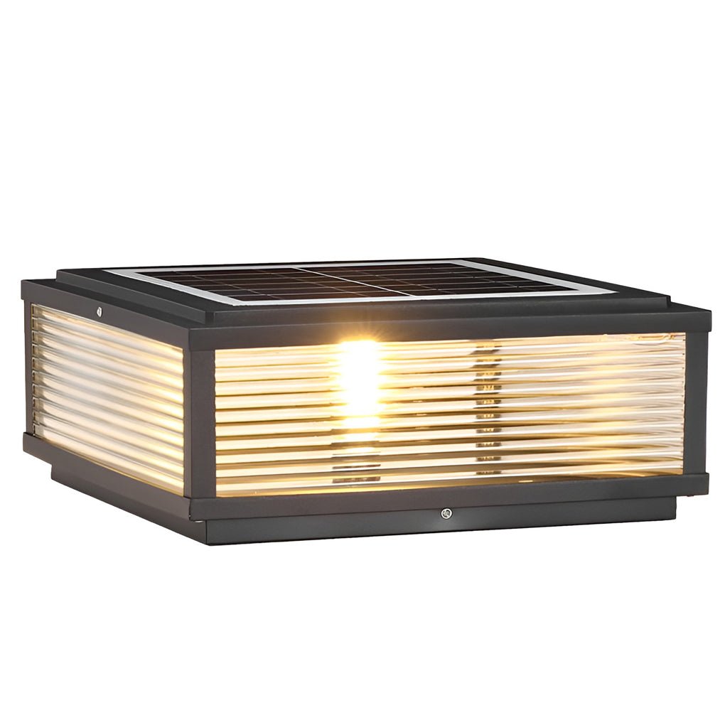 Outdoor Pier Mount Light | Waterproof LED. 3-Step Dimming & Energy-Saving for Garden and Pathway Illumination