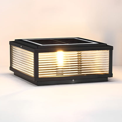Outdoor Pier Mount Light | Waterproof LED. 3-Step Dimming & Energy-Saving for Garden and Pathway Illumination