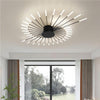 Image of Contemporary LED Ceiling Light – Industrial Fireworks Design for Living & Dining Rooms