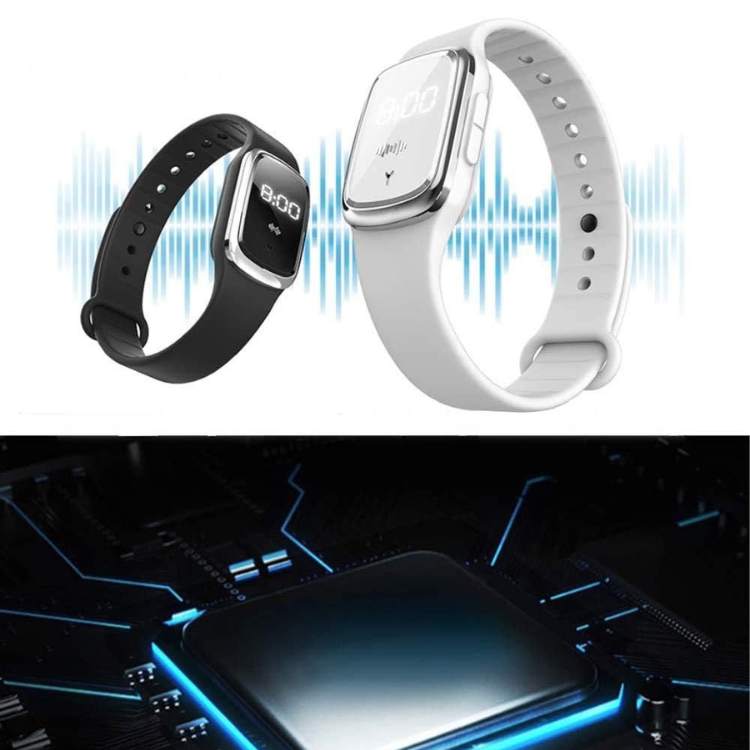 Ultrasonic Mosquito Repellent Bracelet | Lightweight, Weatherproof & Ideal for Outdoor Activities