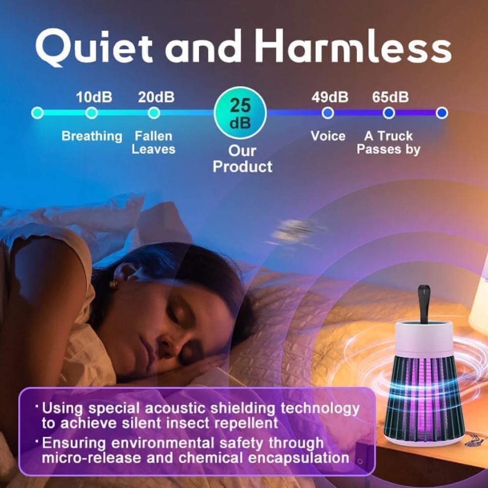 Mosquito & Bug Killer Lamp - 2 Pack, UV Light Insect Trap for Indoor & Outdoor Use, Effective Pest Control Solution
