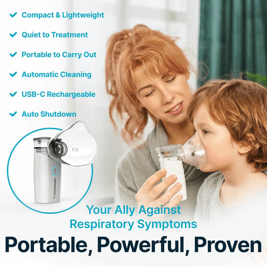 Portable Mesh Nebulizer | Compact, Rechargeable & Easy to Use for Respiratory Relief in Infants and Adults
