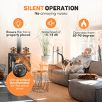 Wood Stove Fan | Includes Thermometer, Automatic Start/Stop & Ideal for Living Room Heating