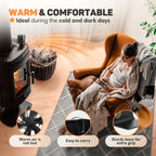 Wood Stove Fan | Includes Thermometer, Automatic Start/Stop & Ideal for Living Room Heating