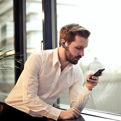 Bluetooth 5.1 Noise Cancelling Headset | Dual Mic, Ergonomic Design & Hands-Free Calling for Professionals